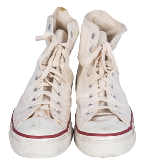 Jerry Sloan Personal Model Converse All-Star White Sneakers In Original Box (Sloan LOA)